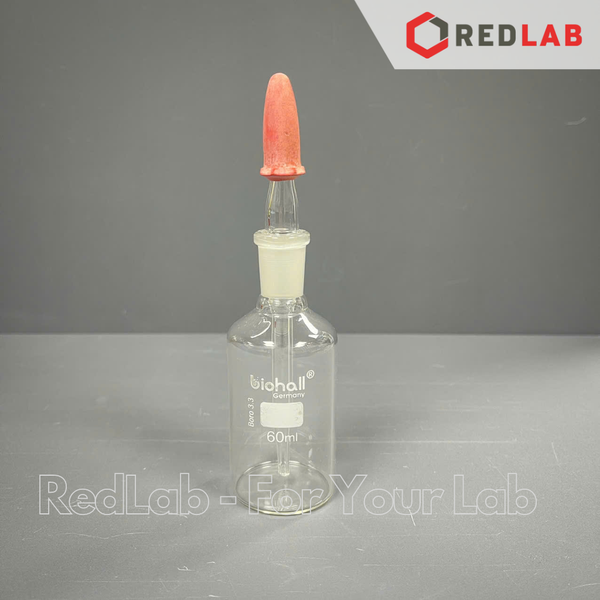 Chai nhỏ giọt trắng BIOHALL 30 60 125 250 ml, thuỷ tinh boro 3.3, quả bóp cao su hồng, có VAT