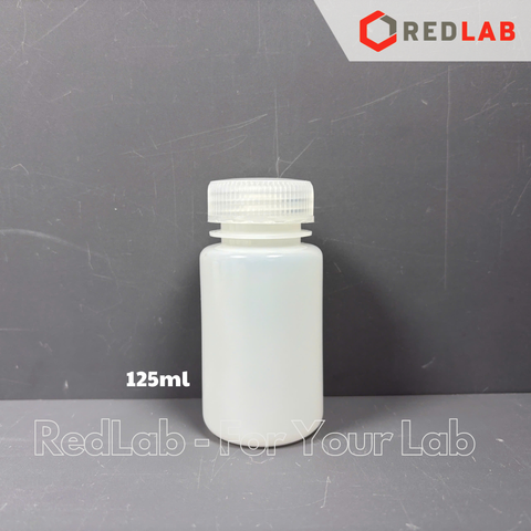 Chai nhựa HDPE trắng miệng rộng, nắp vặn BIOLOGIX 30 60 125 200 250 500 ml, có VAT