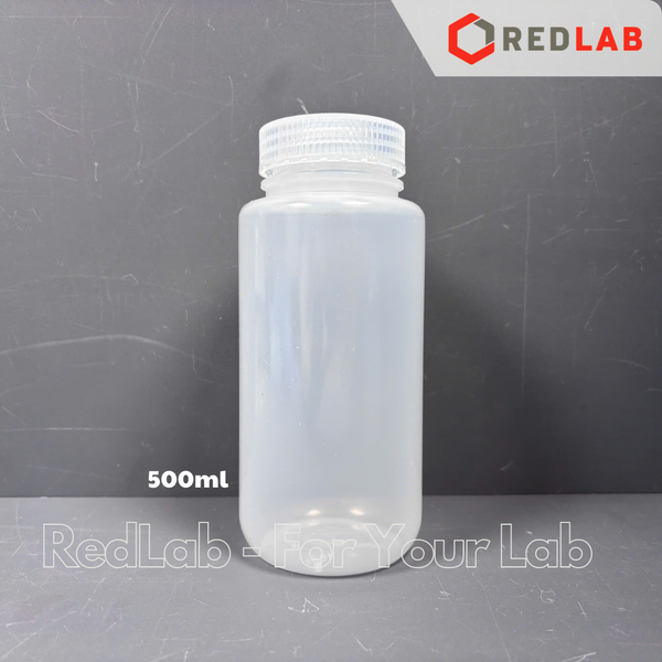 Chai nhựa PP trắng miệng rộng, nắp vặn BIOLOGIX 30 60 125 200 250 500 ml, có VAT