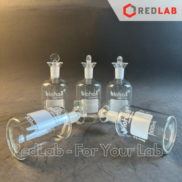 Chai BOD BIOHALL class A 60 125 300 1000 2000 ml, BOD Bottles, miệng loe nút nhám, có VAT