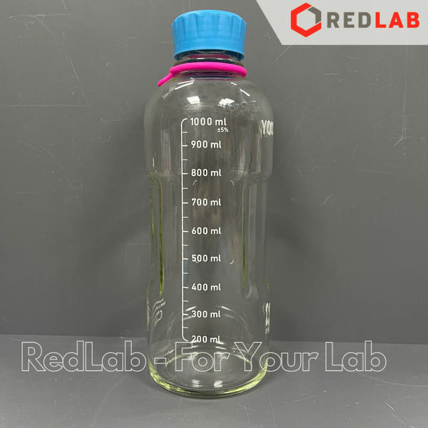 Chai trung tính YOUTILITY trắng DURAN 100 250 500 1000 ml, thuỷ tinh borosilicate 3.3 chịu nhiệt, nắp nhựa PP, có VAT