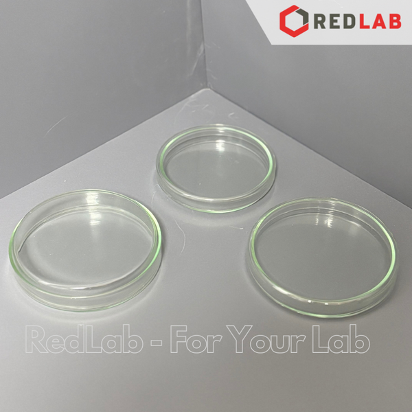 Đĩa petri thủy tinh WERTLAB 80x15 90x15 100x15 100x20 mm, dùng trong thí nghiệm vi sinh, gồm đĩa và nắp, có VAT