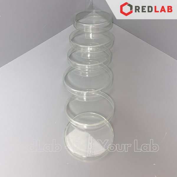 Đĩa petri thủy tinh WERTLAB 80x15 90x15 100x15 100x20 mm, dùng trong thí nghiệm vi sinh, gồm đĩa và nắp, có VAT