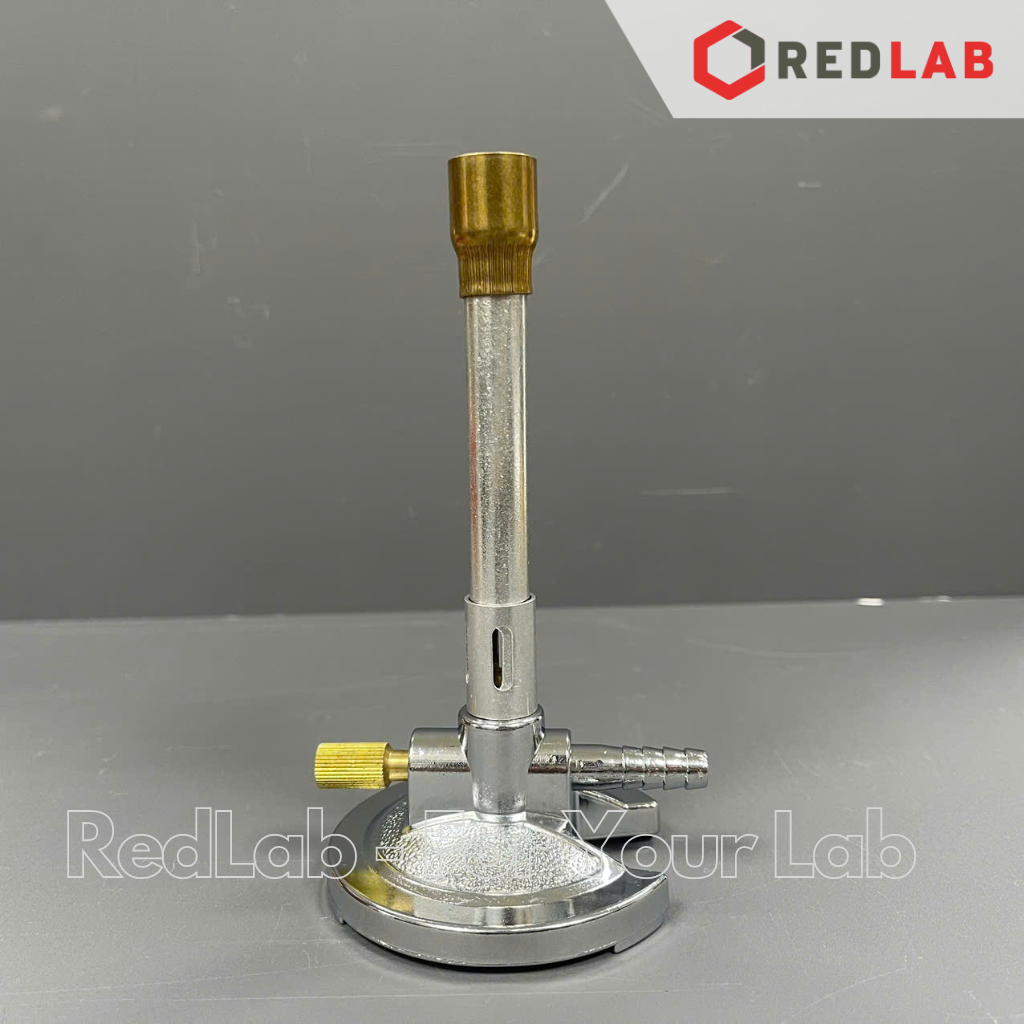 Đèn busen burner ONELAB natural gas, có thể điều chỉnh ngọn lửa, dùng nung mẫu thí nghiệm với nhiệt lượng cao, có VAT