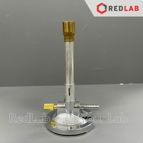 Đèn busen burner ONELAB natural gas, có thể điều chỉnh ngọn lửa, dùng nung mẫu thí nghiệm với nhiệt lượng cao, có VAT
