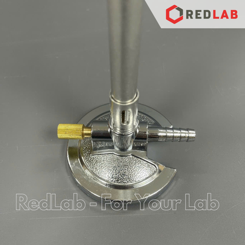 Đèn busen burner ONELAB natural gas, có thể điều chỉnh ngọn lửa, dùng nung mẫu thí nghiệm với nhiệt lượng cao, có VAT