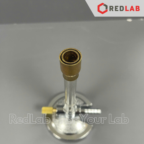 Đèn busen burner ONELAB natural gas, có thể điều chỉnh ngọn lửa, dùng nung mẫu thí nghiệm với nhiệt lượng cao, có VAT