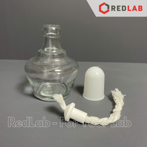 Đèn cồn thủy tinh ONELAB 150ml 250ml dùng đun mẫu thí nghiệm, có sẵn 1 tim đèn, có VAT