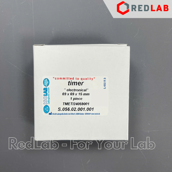 Đồng hồ bấm giây ISOLAB 056.02.001 đếm ngược 99 phút / 59 giây, 69x69x15mm electronic timer có VAT