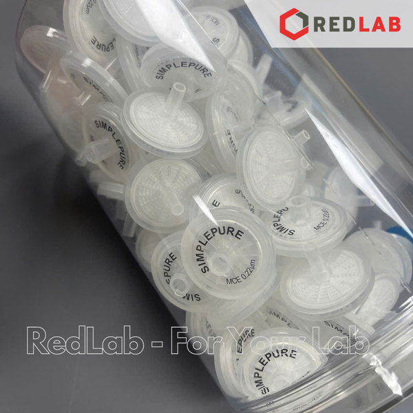 Đầu lọc sắc ký MCE ưa nước MEMBRANE SOLUTIONS 25mm lỗ lọc 0.22um / 0.45um, hydrophilic syringe filter, có VAT