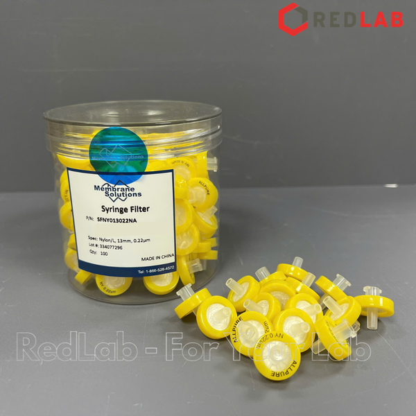 Đầu lọc sắc ký NYLON ưa nước MEMBRANE SOLUTIONS 13mm lỗ lọc 0.22um / 0.45um, hydrophilic syringe filter, có VAT