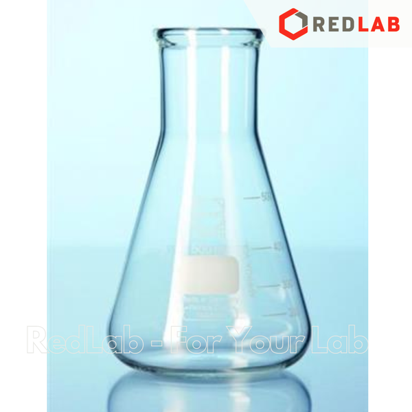 Bình tam giác cổ rộng Thành dày DURAN Class A 100 250 500 1000 ml, Super Duty Wide neck Erlenmeyer, có VAT