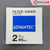 Giấy lọc định tính số 2 ADVANTEC 90 110 125 150 185 240 mm, Grade No. 2 qualitative filter paper (hộp 100 tờ) có VAT