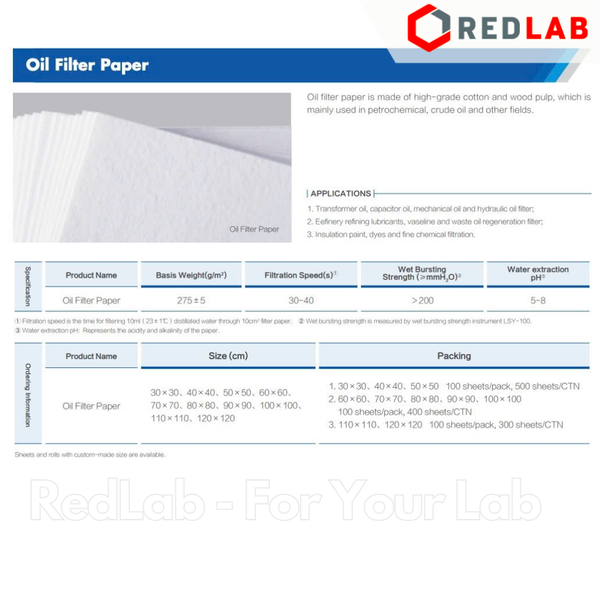 [10 tờ] Giấy lọc dầu NewStar 60 x 60cm dùng trong thí nghiệm, nghiên cứu, ngành dầu khí, có VAT