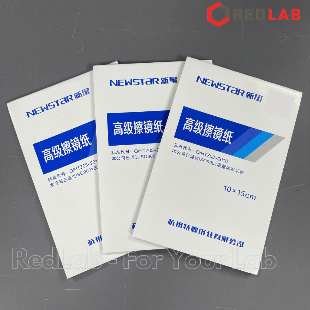 Giấy lau kính hiển vi 10x15cm NewStar lens cleaning tisue (xấp 100 tờ) không bụi không làm trầy, có VAT