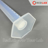 Ống đong trắng nhựa PP vạch sơn xanh ISOLAB Class B, 25 50 100 250 500 1000 ml, printed scale cylinders, có VAT