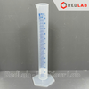 Ống đong trắng nhựa PP vạch sơn xanh ISOLAB Class B, 25 50 100 250 500 1000 ml, printed scale cylinders, có VAT