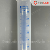 Ống đong trắng nhựa PP vạch sơn xanh ISOLAB Class B, 25 50 100 250 500 1000 ml, printed scale cylinders, có VAT