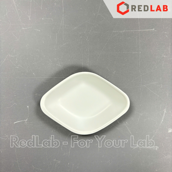 Đĩa cân nhựa PS trắng ISOLAB 5 7 30 100 250 ml (gói 100 cái) polystyrene weighing dishes, có VAT