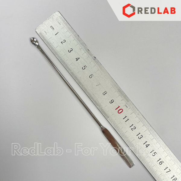 Thìa múc hoá chất nhỏ Micro spoon ISOLAB 15 18 21 cm, thép AISI 304, thìa cân, muỗng xúc mẫu thí nghiệm, có VAT