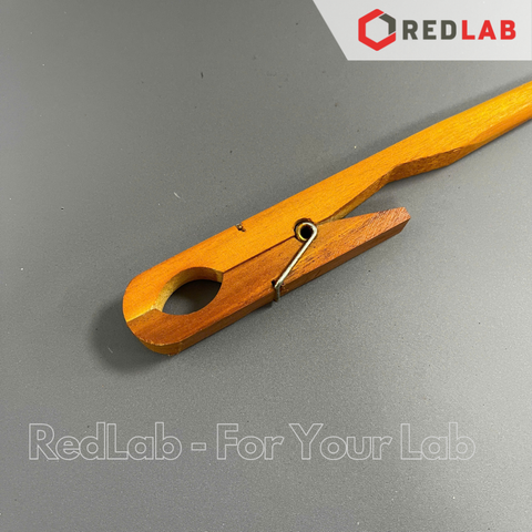 Kẹp ống nghiệm gỗ Việt Nam dùng cho ống nghiệm Ø 20mm trở xuống, có VAT