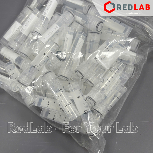 Lọ trữ lạnh cryotube 2ml BIOLOGIX 81-8204 tiệt trùng gói 50 cái, chịu nhiệt -86ºC to hấp 121ºC, đứng được, có ron, có VAT