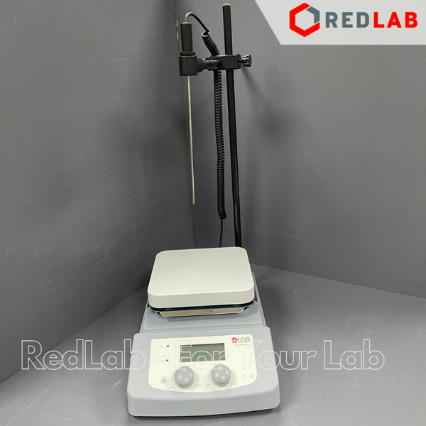 Máy khuấy từ gia nhiệt DLAB MS-H380-Pro (8130261115) max 1500 rpm, 380°C, 5 lít H2O, gồm sensor nhiệt, màn hình LCD, có VAT