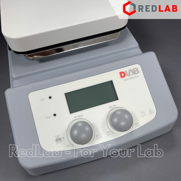 Máy khuấy từ gia nhiệt DLAB MS-H380-Pro (8130261115) max 1500 rpm, 380°C, 5 lít H2O, gồm sensor nhiệt, màn hình LCD, có VAT
