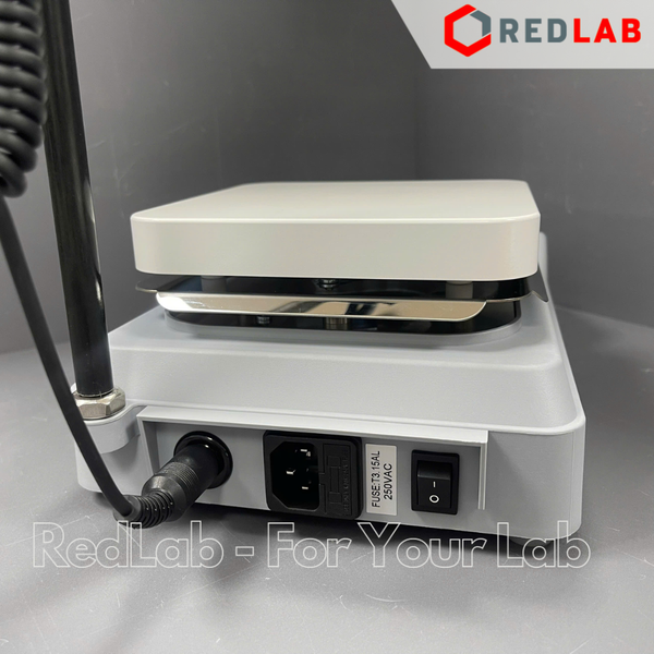 Máy khuấy từ gia nhiệt DLAB MS-H380-Pro (8130261115) max 1500 rpm, 380°C, 5 lít H2O, gồm sensor nhiệt, màn hình LCD, có VAT