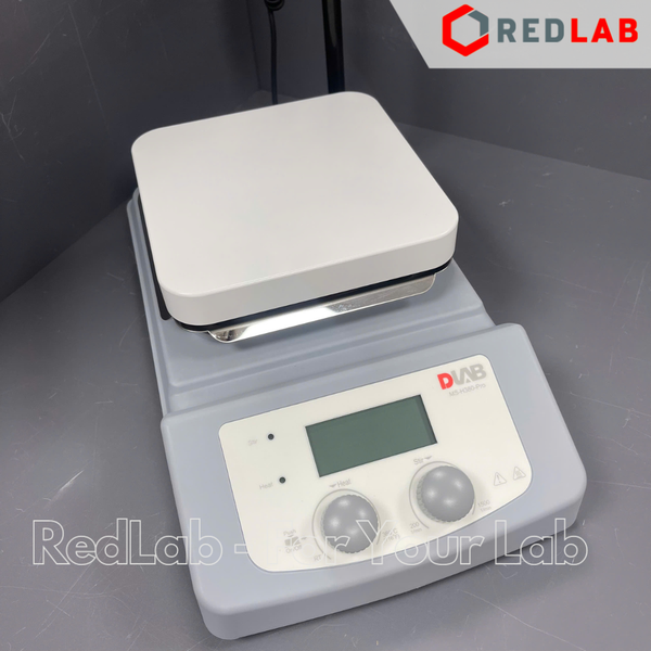 Máy khuấy từ gia nhiệt DLAB MS-H380-Pro (8130261115) max 1500 rpm, 380°C, 5 lít H2O, gồm sensor nhiệt, màn hình LCD, có VAT