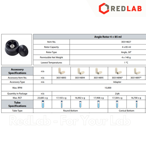 Roto GÓC 4 x 85ml /15,000pm, thấp nhất 1°C OHAUS 30314827, có VAT