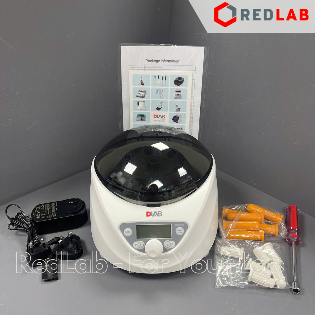 Máy ly tâm DLAB DM0506 (9034002129) max 5000 rpm, 6 ống 15 / 10 / 7 / 1.5-5 ml, màn hình LCD, có VAT