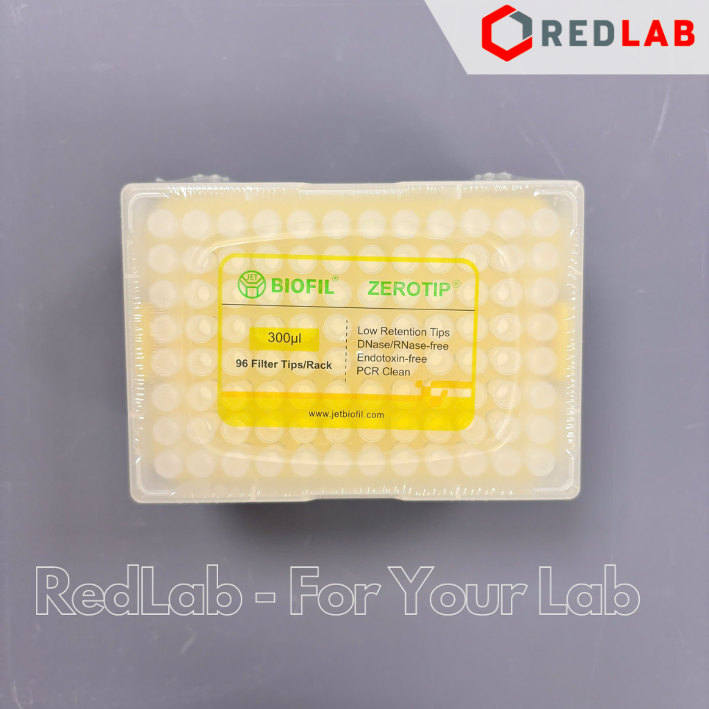 [Hộp 96 cái] Đầu tip có Lọc 300ul JET Biofil PMT233300, racked sterile, dài 59.4mm, giảm bám dính, có VAT