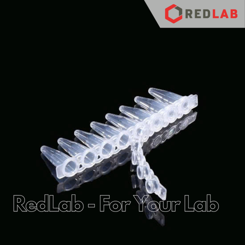 [125 trips+125 caps] Tuýp PCR 8-strip 0.2ml + Nắp cho tuýp PCR 8-strip cap NEST 403002 + 406012, có VAT