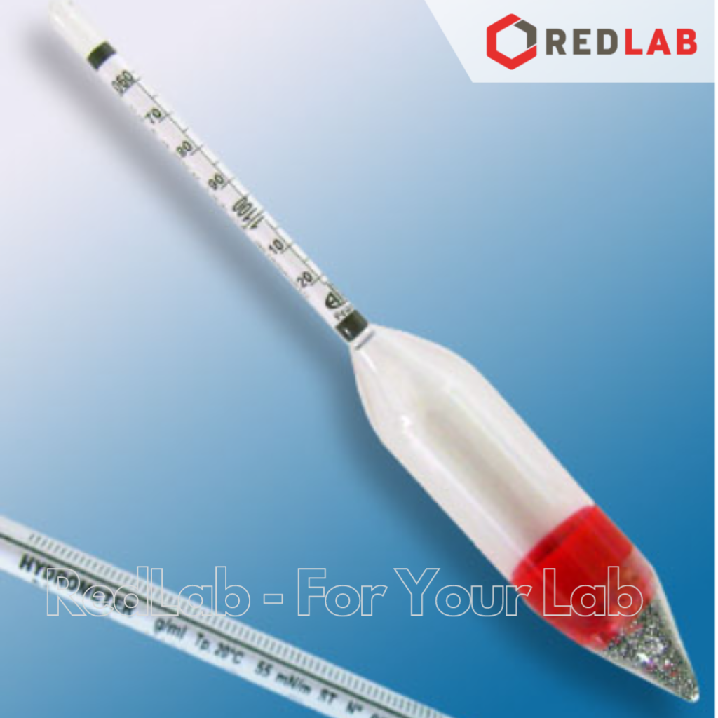 Tỷ trọng kế dạng ngắn 1.000-1.060 : 0.001 g/ml Tp 20°C ALLA 3600PG100/20-QP short hydrometer, có VAT