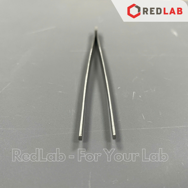 Nhíp thẳng đầu tù không mấu có gờ Pakistan 12 14 16 18 20 25 30 cm, dùng trong lab thí nghiệm, có VAT