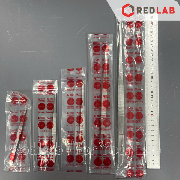 Nhíp thẳng đầu tù không mấu có gờ Pakistan 12 14 16 18 20 25 30 cm, dùng trong lab thí nghiệm, có VAT