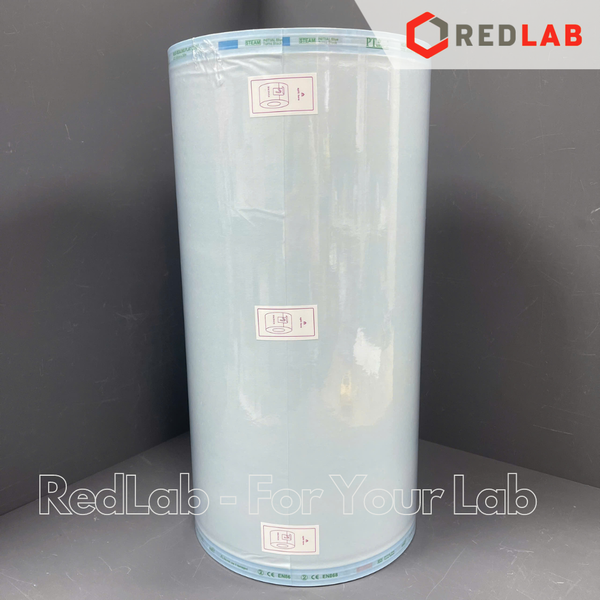 Túi hấp autoclave dạng dẹp PT Medical cuộn 200m x 5 7.5 10 15 20 25 30 35 40 cm, dùng hấp dụng cụ thí nghiệm, có VAT
