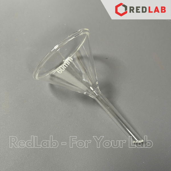 Phễu thủy tinh ONELAB Ø 40 50 60 75 90 100 150 mm, dùng chiết rót dung dịch, mẫu thí nghiệm, hương liệu, có VAT