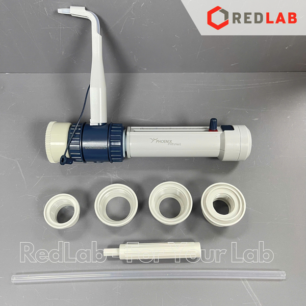 Dispenser PHOENIX Instrument 0.5-5 1-10 2.5-25 5-50 ml, bơm định lượng và phân phối mẫu thí nghiệm, có VAT