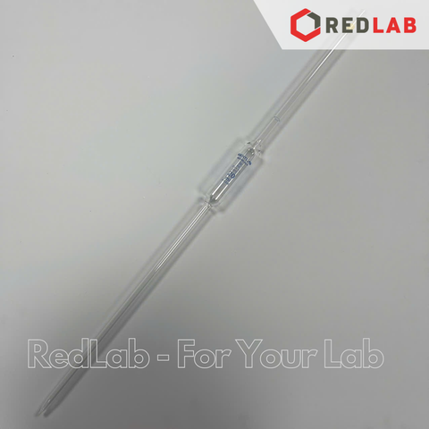 Pipet bầu 1 vạch WERTLAB Class AS 1 2 5 10 20 25 50 100 ml, ống hút thủy tinh chính xác thí nghiệm, có VAT