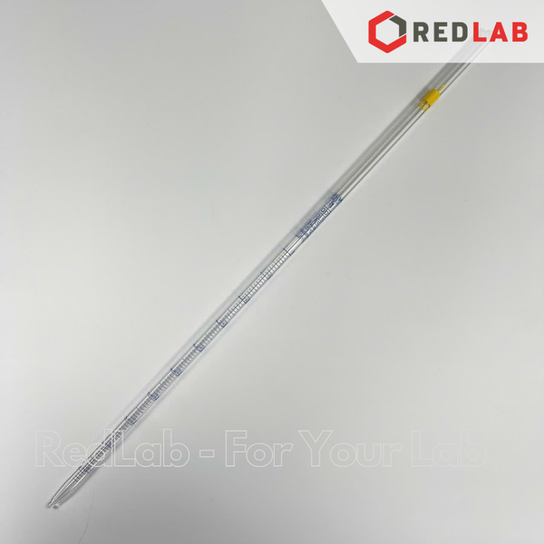Pipet kẻ ISOLAB Class AS 1 2 5 10 20 25 50 ml, ống hút thủy tinh chia vạch thí nghiệm, có VAT