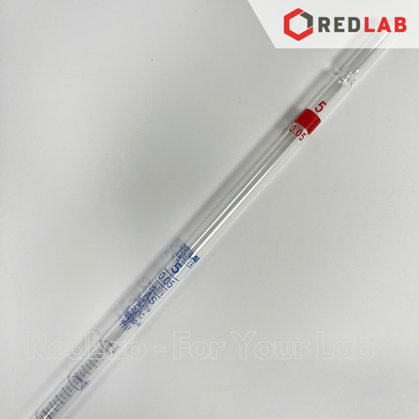 Pipet kẻ ISOLAB Class AS 1 2 5 10 20 25 50 ml, ống hút thủy tinh chia vạch thí nghiệm, có VAT