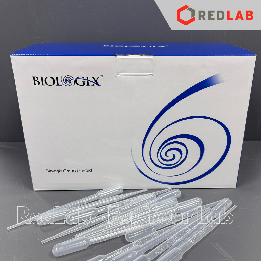 Pipet pasteur nhựa 3ml non-sterile BIOLOGIX 30-0138 ống hút nhỏ giọt thí nghiệm, dài 160mm, chia vạch, có VAT