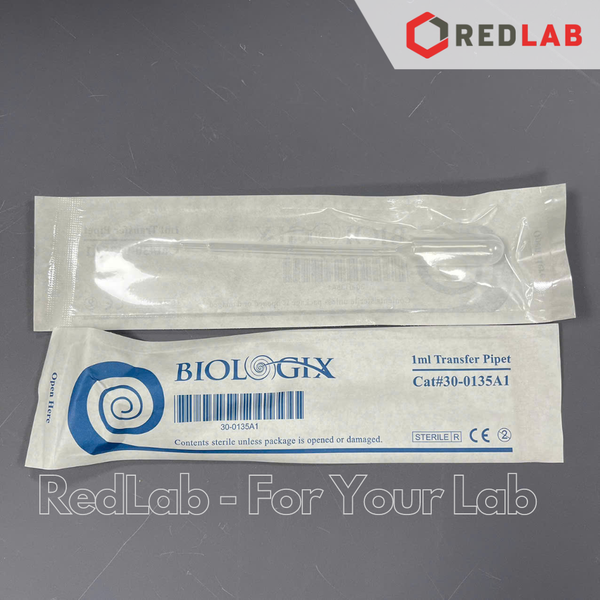 BIOLOGIX Pipet pasteur 1ml Tiệt Trùng từng cái, ống hút nhỏ giọt vô trùng, nhựa PE, 30-0135A1, có VAT