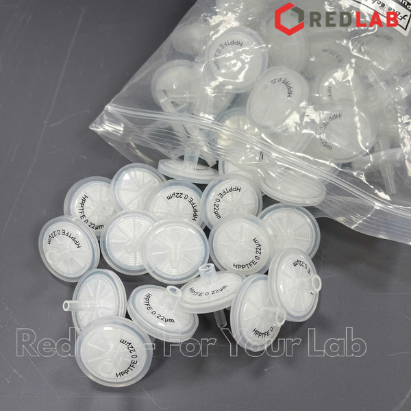 Đầu lọc Syringe PTFE đường kính 25mm, lỗ lọc 0.22um và 0.45µm không tiệt trùng Finetech PTFE030N022I và PTFE030N045I, giá tốt, có VAT