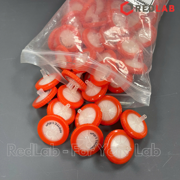 Đầu lọc Syringe PTFE đường kính 33mm, lỗ lọc 0.22µm và 0.45µm không tiệt trùng Finetech PTFE033N022I và PTFE033N045I, giá tốt, có VAT