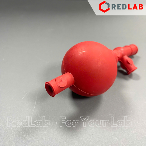 Quả bóp cao su 3 van ONELAB ngắn / dài, dùng cho pipet thẳng, pipet thẳng, ống hút mẫu thí nghiệm, có VAT
