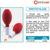 Quả bóp cao su 1 van 15ml có dây an toàn ISOLAB 011.04.001, pipette filer, có VAT
