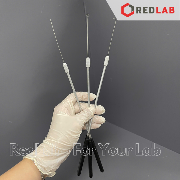 Que cấy vi sinh kim loại ONELAB gồm Cán + chọn đầu cấy vòng (tròn) / thẳng / dạng L, có bán lẻ cán, đầu cấy, có VAT